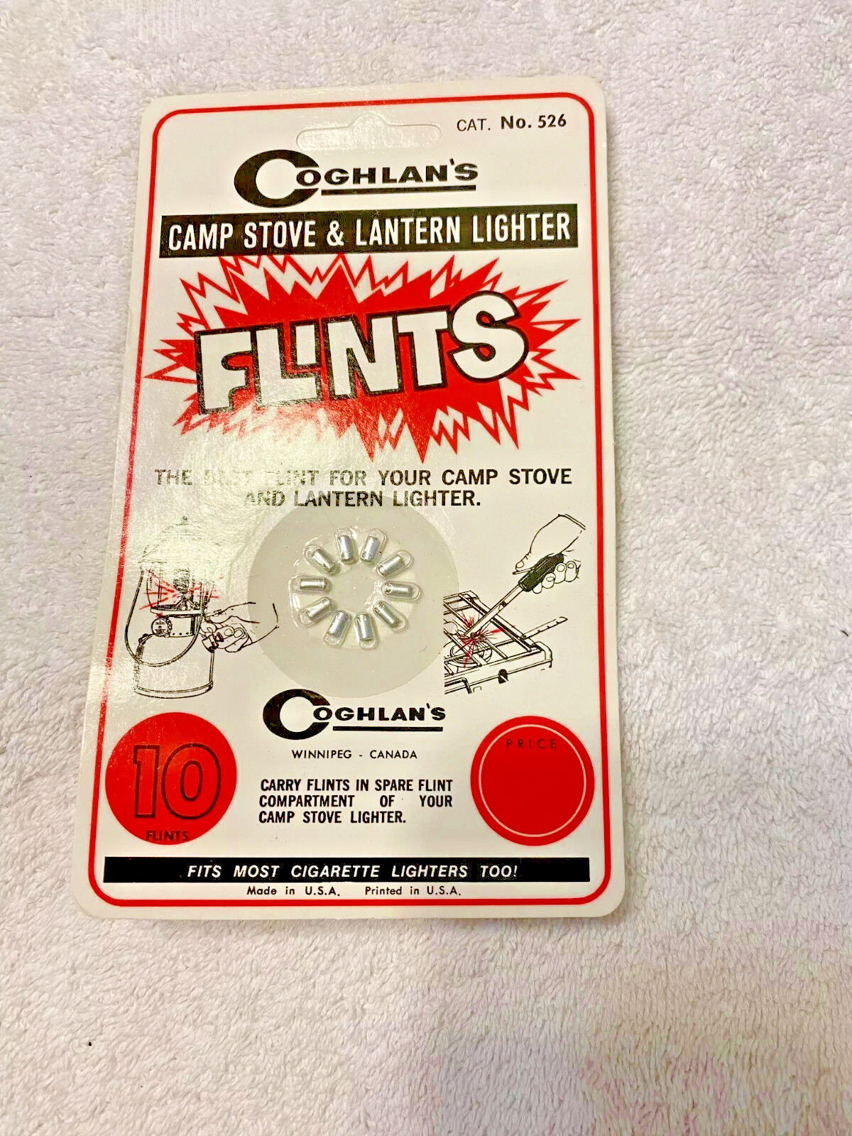 Coghlan's flints new vintage in origional package