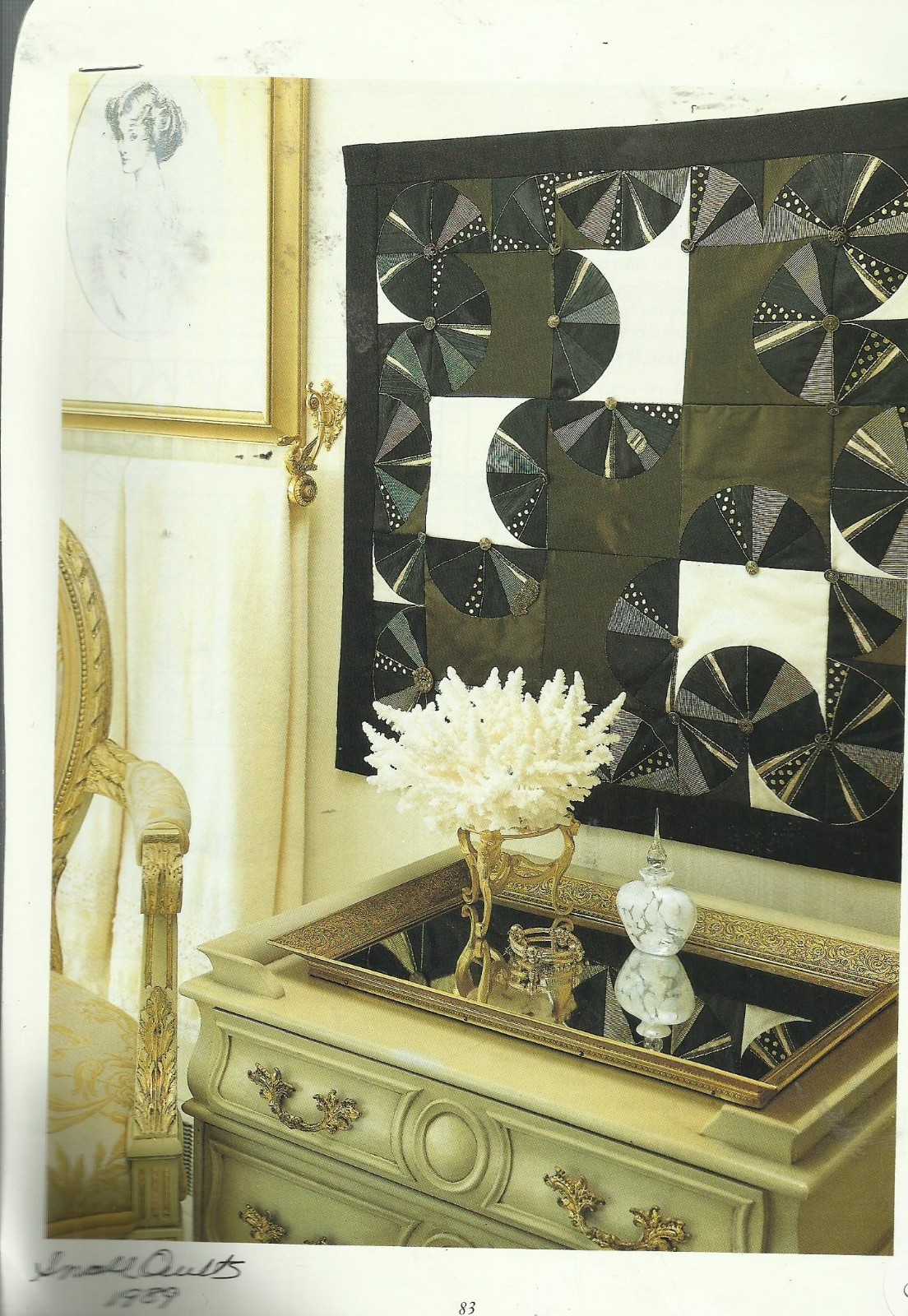 E0662   ORIENTAL FANS WALLHANGING  QUILT PATTERN/INSTRUCTIONS