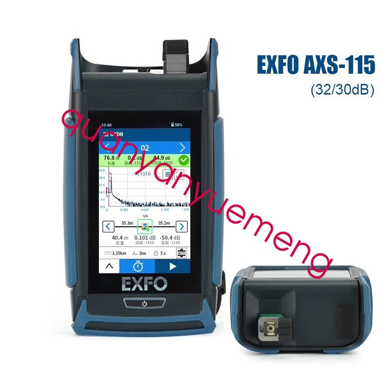 EXFO AXS-115 Handheld Optical Time Domain Reflectometer OTDR 32/30dB 1310/1550nm