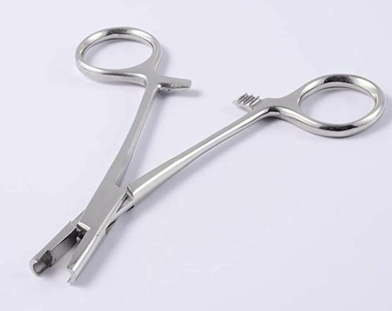Micro Dermal Anchor Tube Insertion Hemostat Forceps 3mm Body Piercing Tool