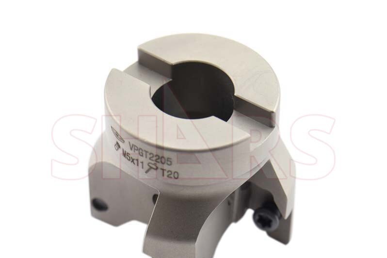 Shars 2" 90 Degree Square Shoulder Indexable Face Mill for VPGT Insert NEW P[