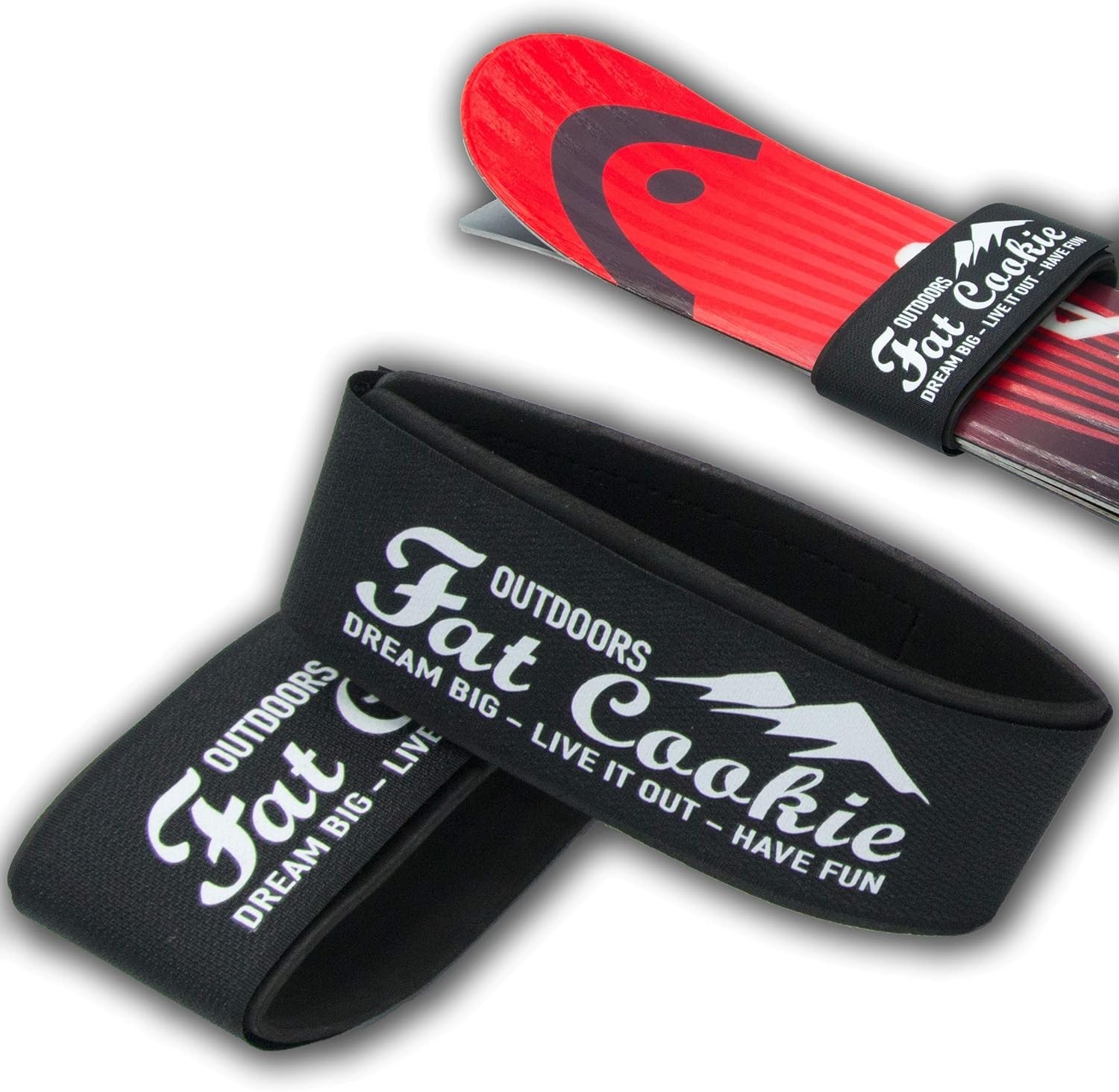 Compact Ski Carrier Straps with Hook and Loop Closure – Protects Your Gear