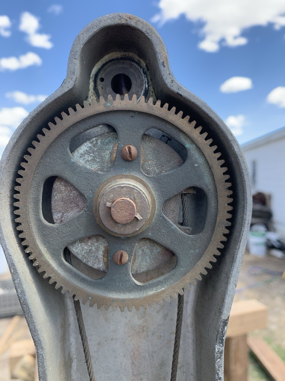 1940s Link Trainer, Pilot Trainer, Steering Control Assembly, Yoke, Foot Control