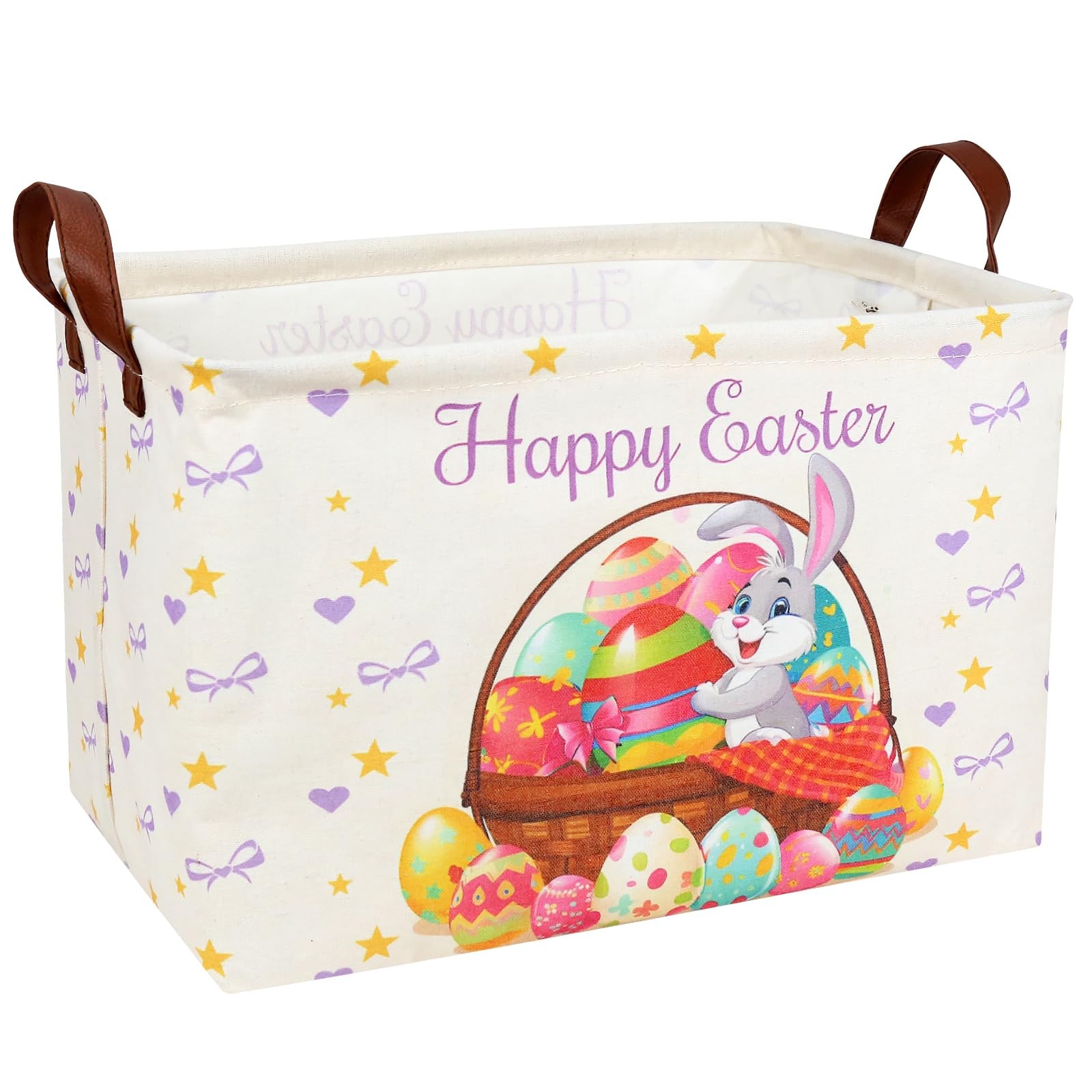 ASKETAM Easter Basket for Kid Large Empty Baby Rectangular Cute Easter Gift S...