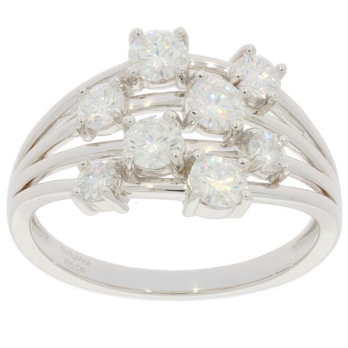 Sterling Silver Semi Mount Ring Setting Pear Cut PE 6x4mm Bypass Ring