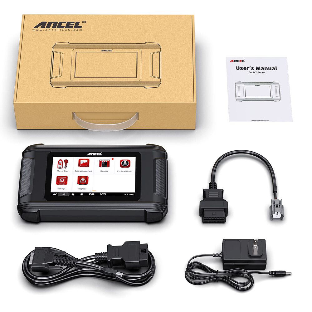 ANCEL MR500 For Yamaha Marine Diagnostic Tool Hours Live Data Fault Code Erase
