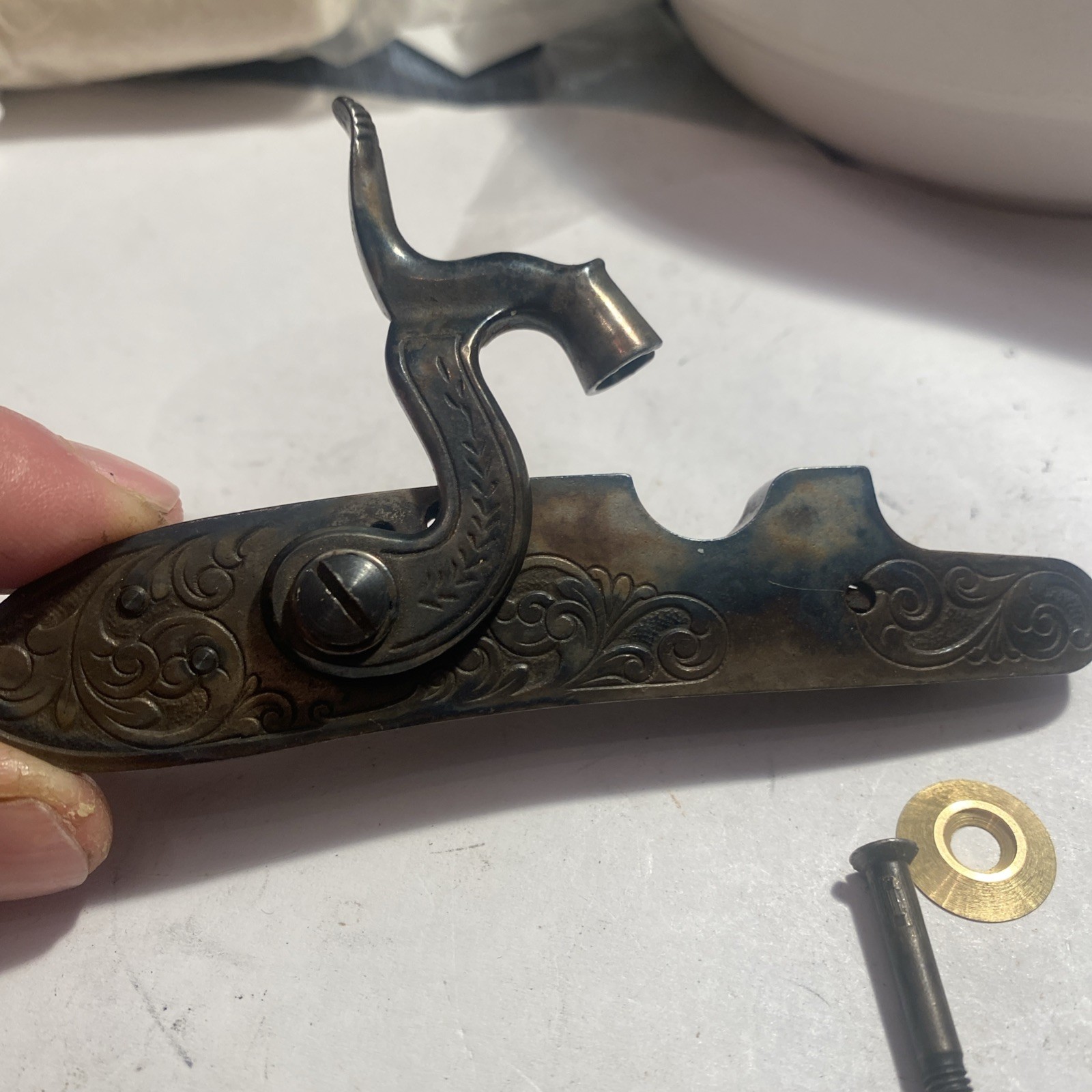 CVA Lock W Screw & Bushing For Bobcat, Frontier And Plainsman Muzzleloader.