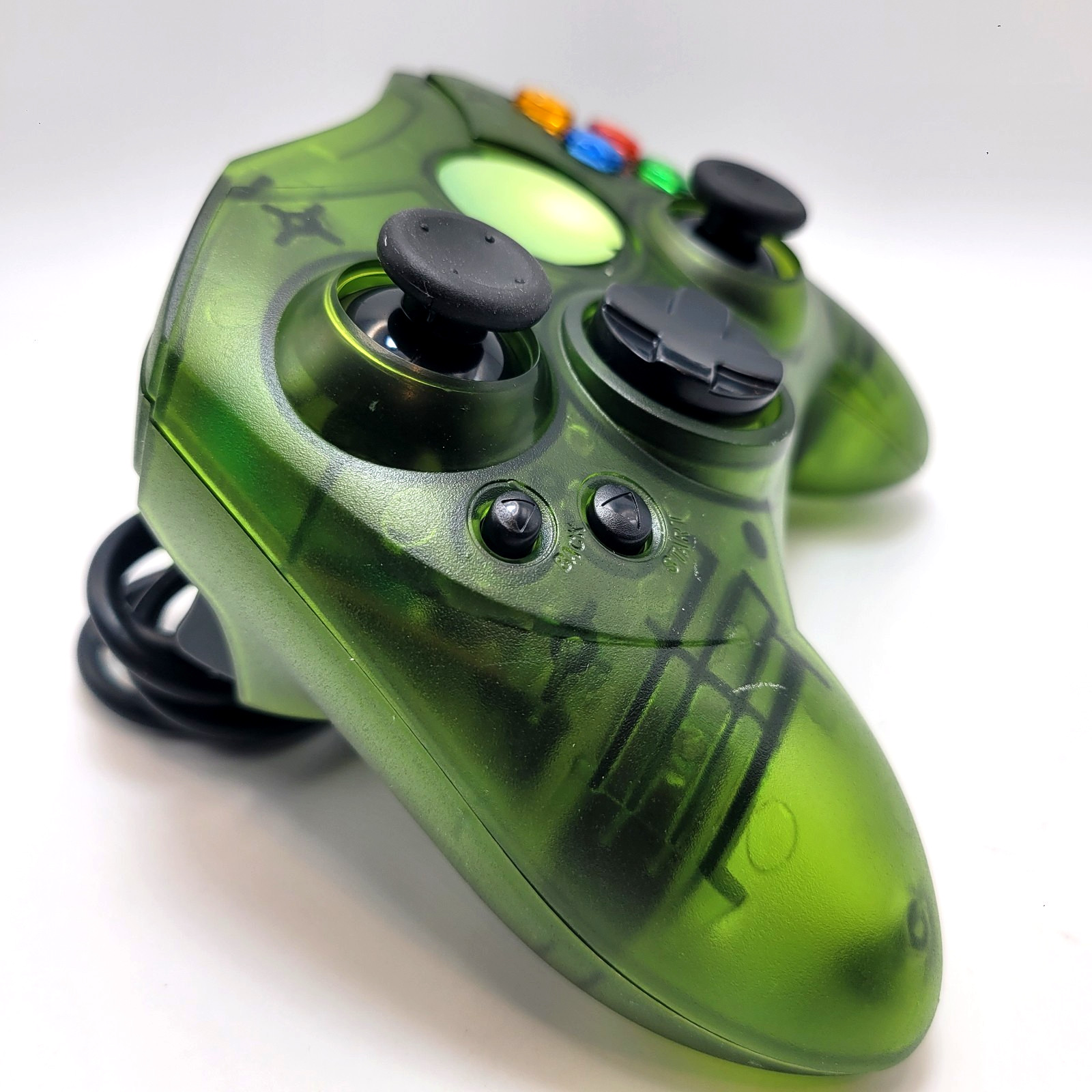 Xbox Clear Green Wired S-Type Analog Controller for Original Xbox Console