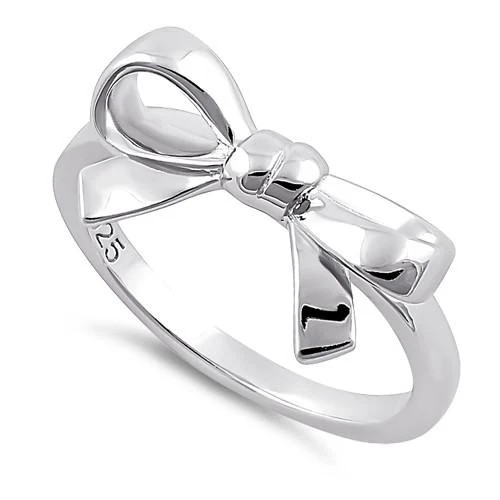 925 Sterling Silver Bow Ring