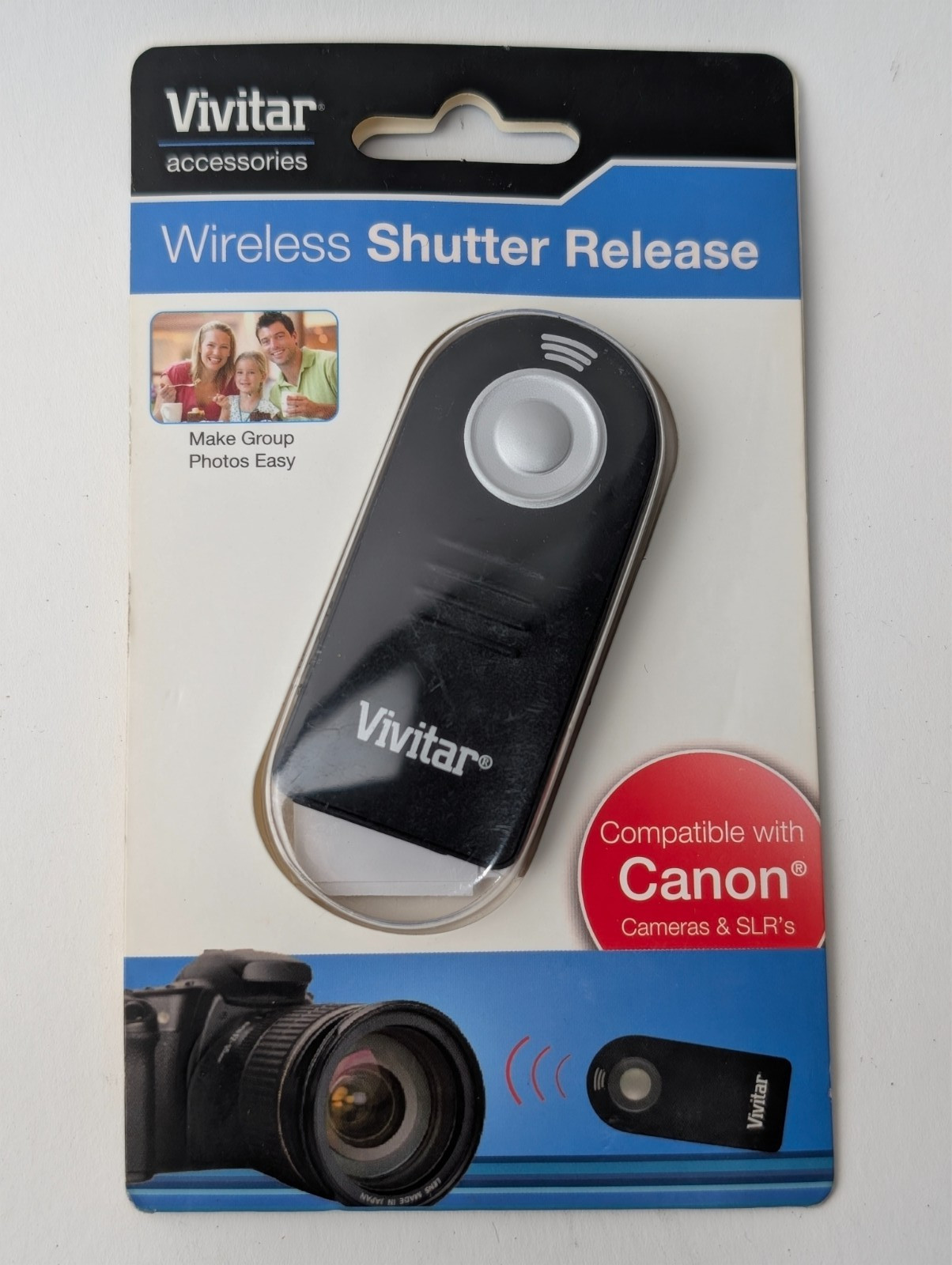 Vivitar RC6-CAN Wireless Shutter Release Remote for Canon DSLR Cameras Open Box