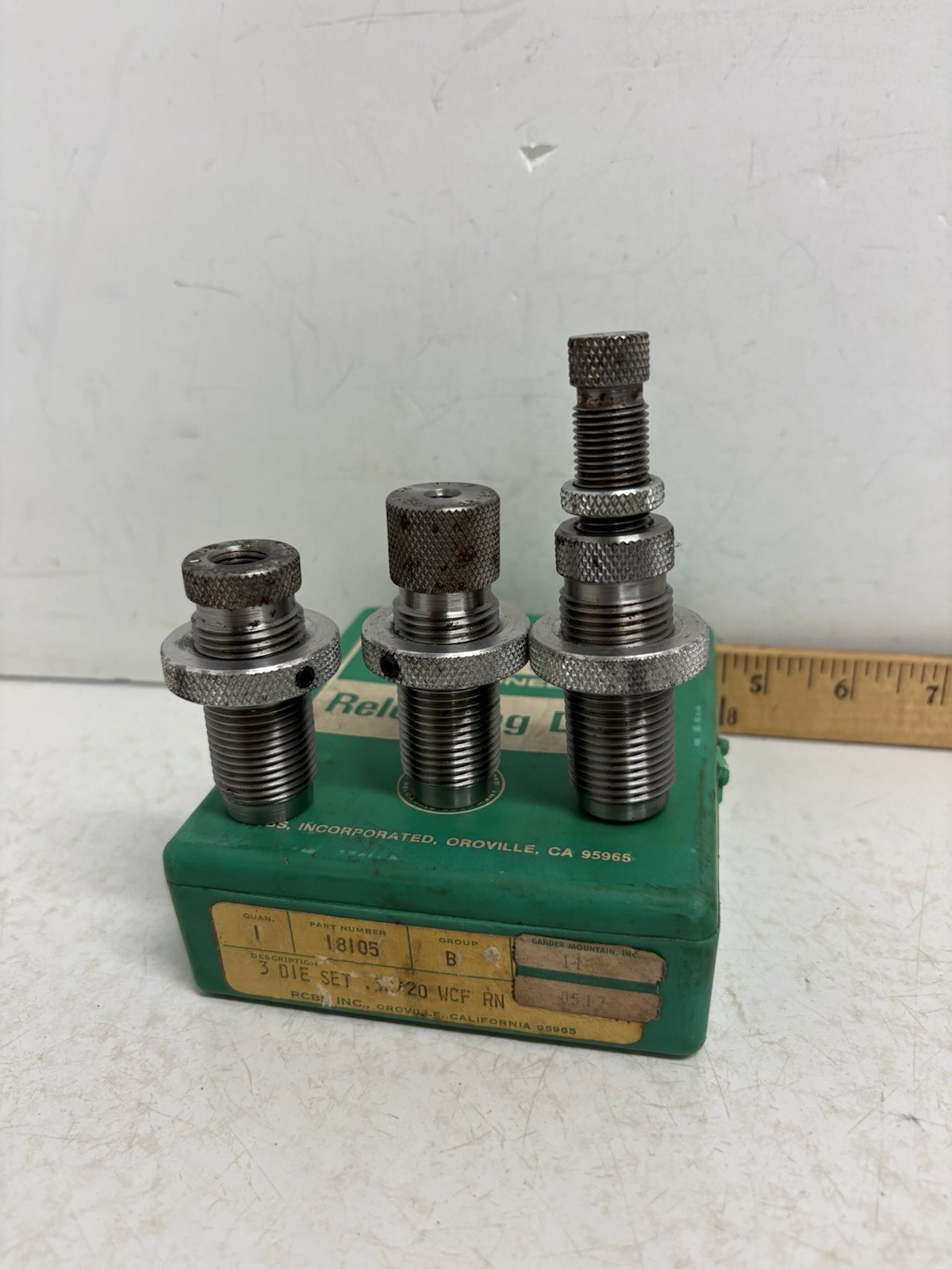 RCBS 3 Die Set 32-20 WCF RN Reloading Dies 18105 A010