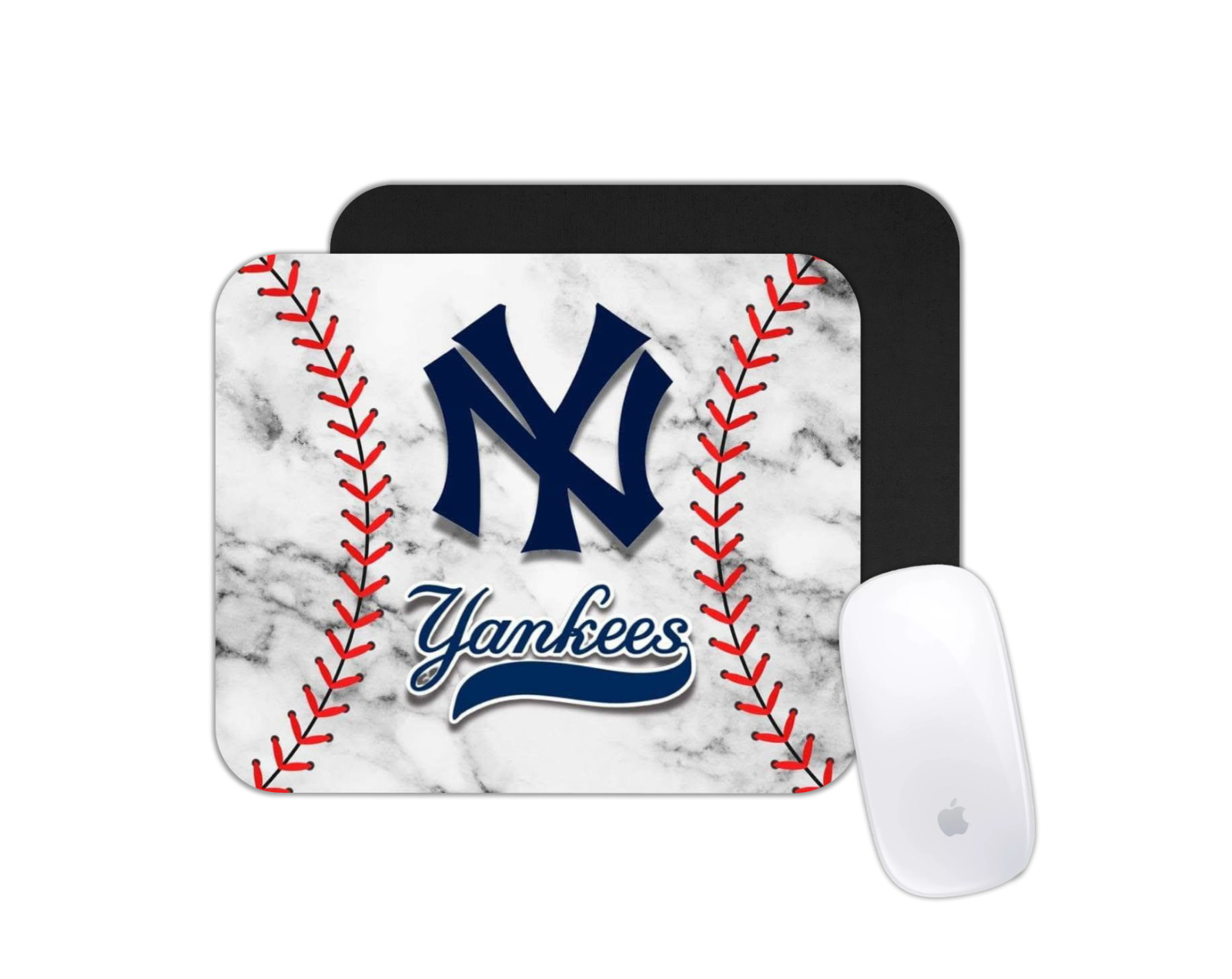 Yankees Baseball Mouse Pad | NY Desk Mat Gift for Sports Fans Office Decor