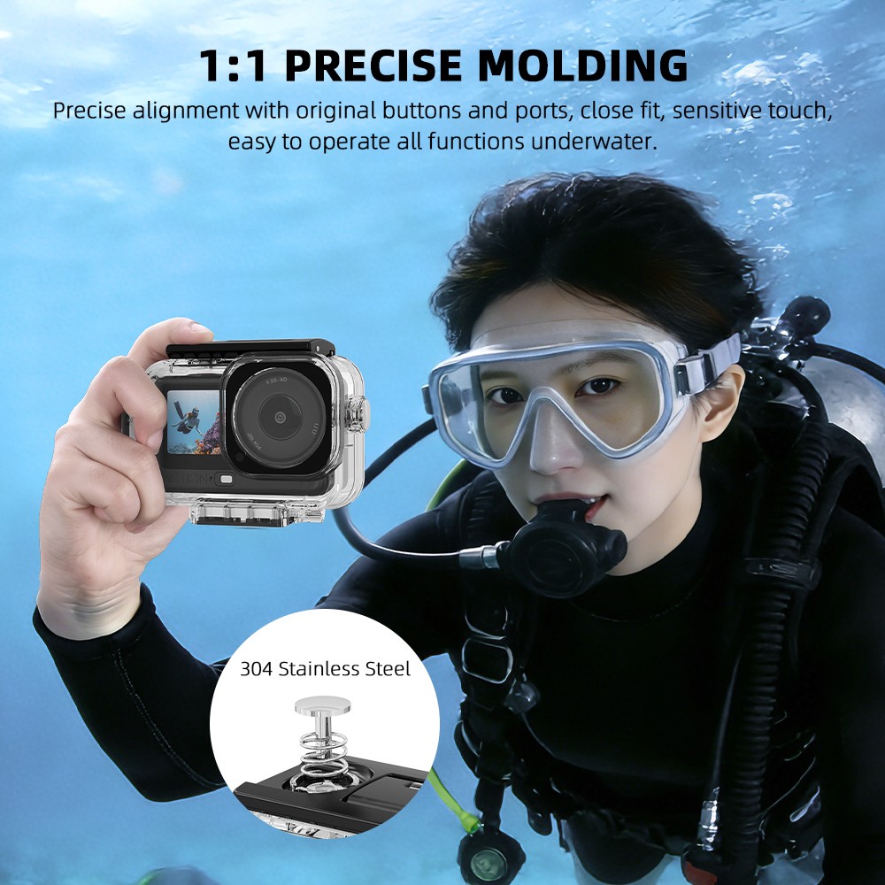 For DJI OSMO Action 6 Magnetic Quick Release 60M Waterproof Diving Case ACUS