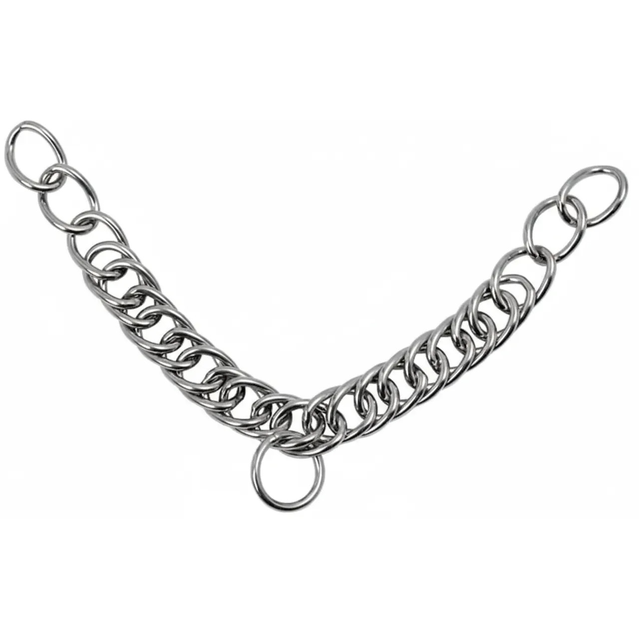 Shires Double Link Curb Chain - Stainless Steel Horse Bit Accessory - Cob/Full