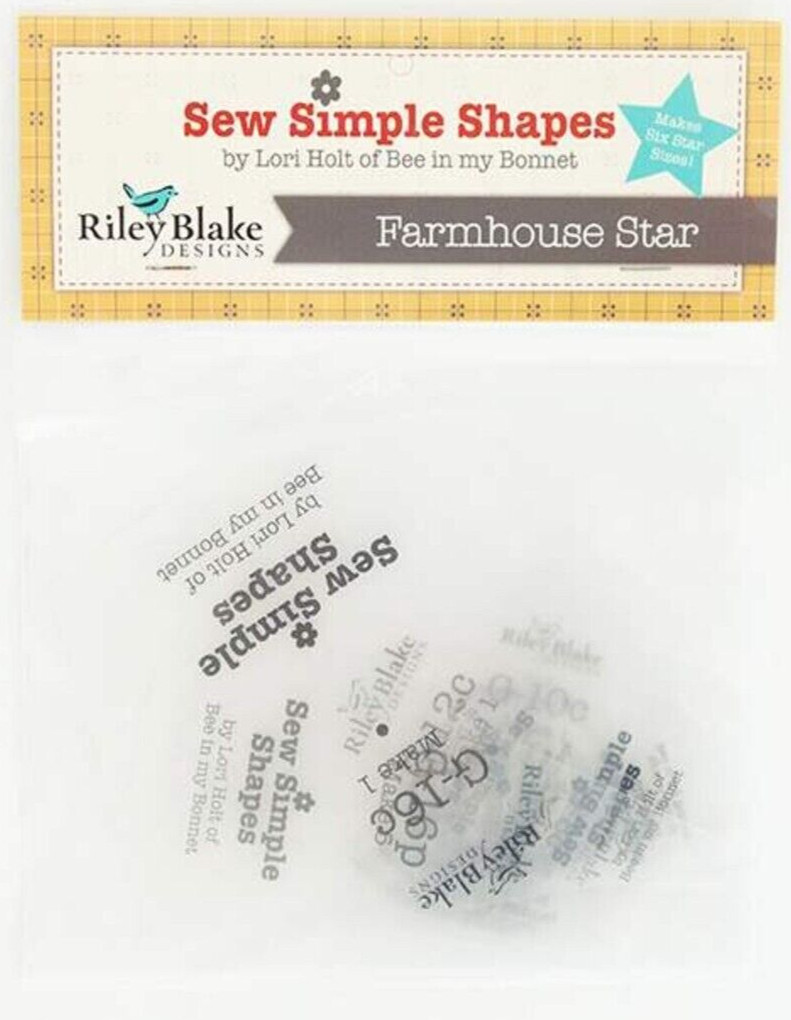 RBD ~Farmhouse Star ~ Sew Simple Shapes by Lori Holt ~ 12 PC. Set