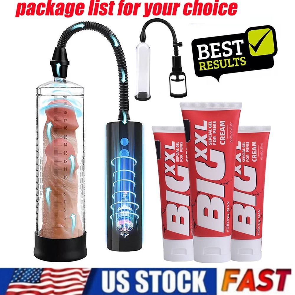Penis* Pump Power Vacuum Adult Men Big Dick Stretcher Male Enlarger Enhancement！