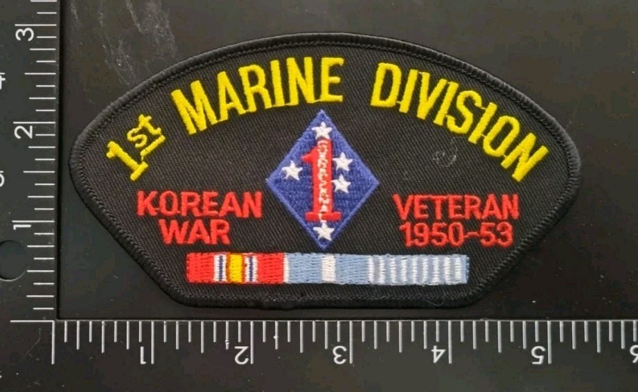 1st Marine Division Korean War patch Korean War Veteran 1950-53 Hook Loop
