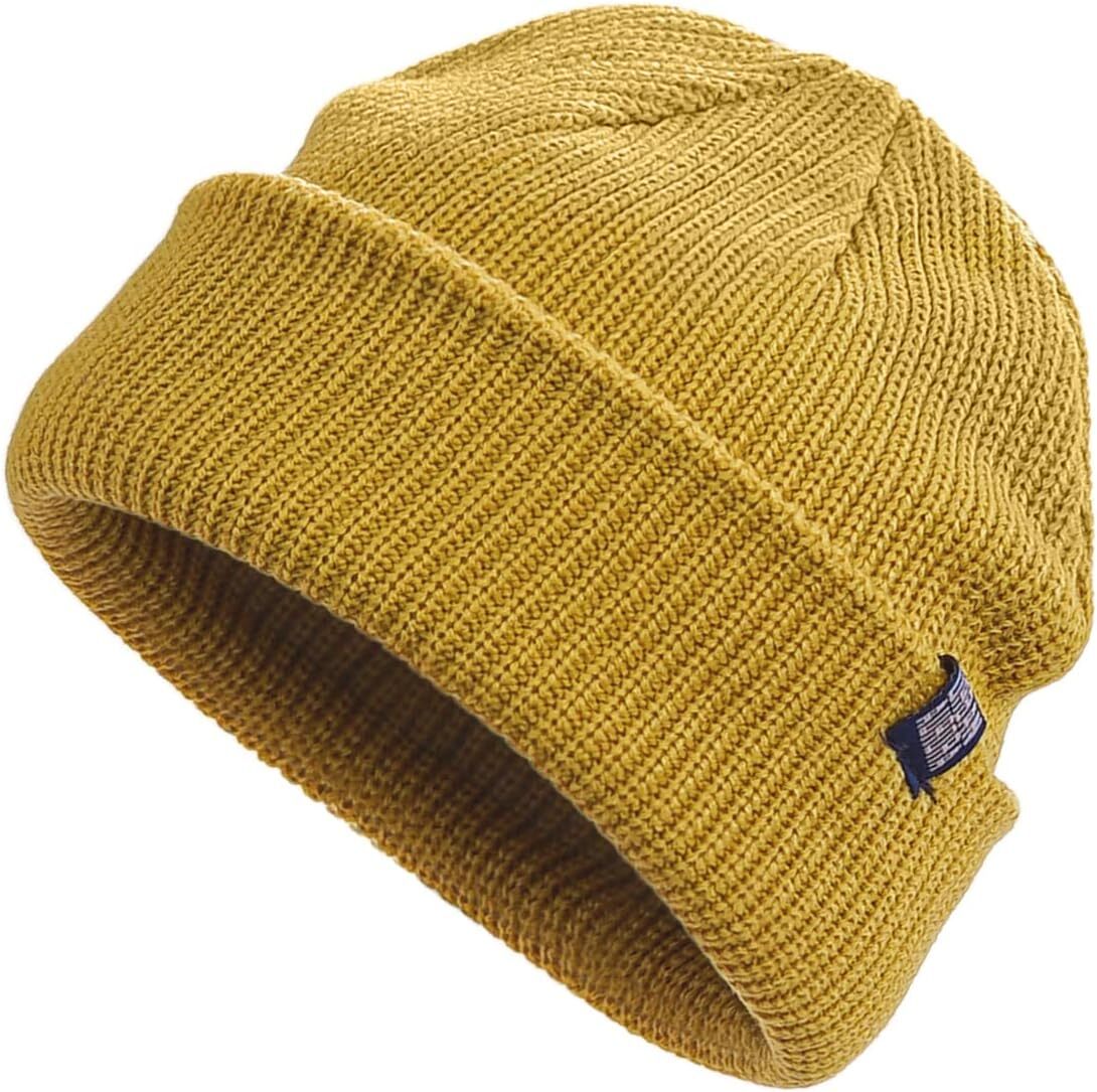 CLAPE Winter Beanie Stylish Knitted Fisherman Caps Soft One Size, Kh33-yellow