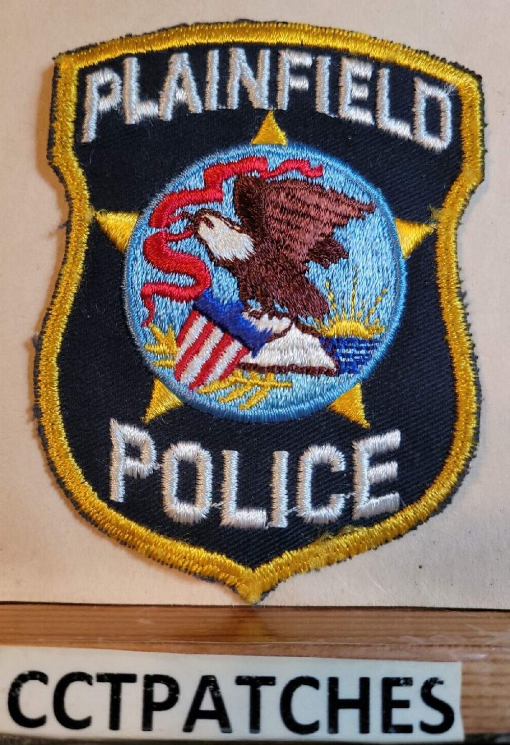 PLAINFIELD, ILLINOIS POLICE CUT EDGE SHOULDER PATCH IL
