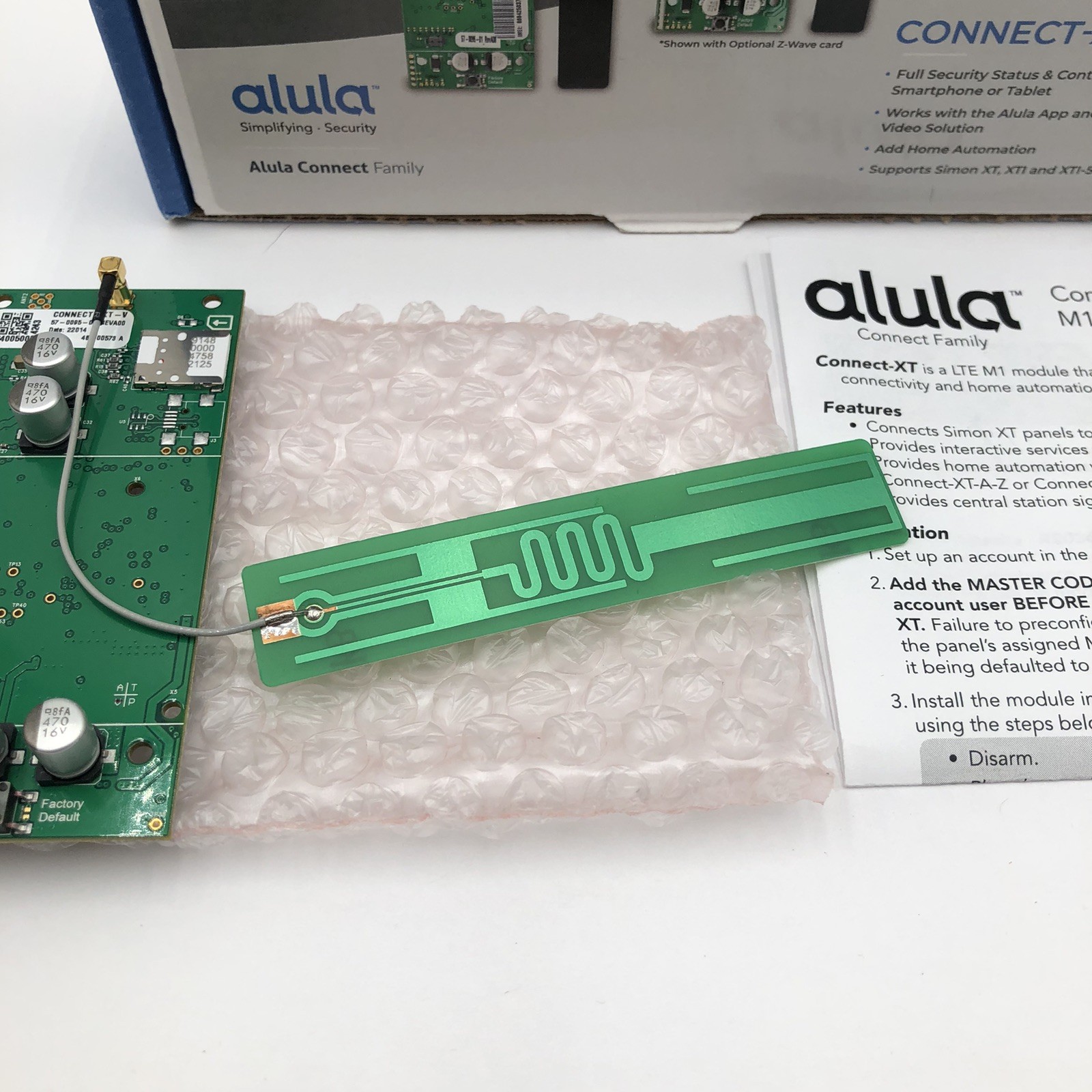 Alula Connect-XT-V LTE M1 VZ Data Alarm Communicator Simon XT Alarm Panels