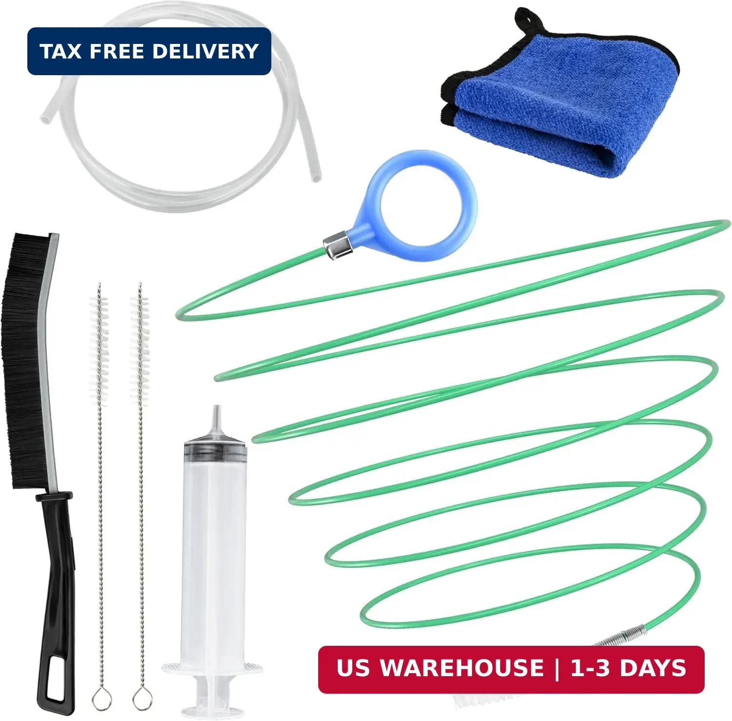 ecocstm Auto Sunroof Drain Cleaning Tool, 120 Inch Flexible Drain Brush, Sunroof