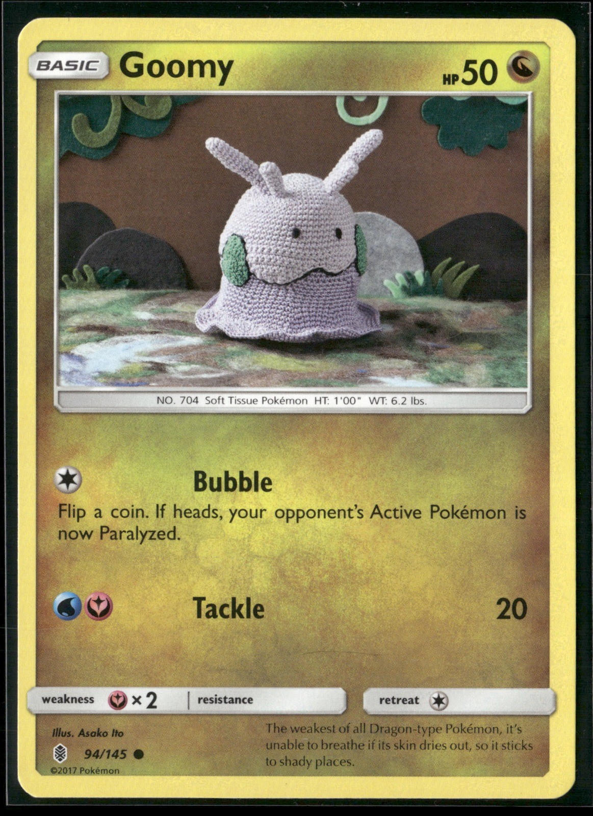 Goomy Common SM - Guardians Rising 94/145 NM