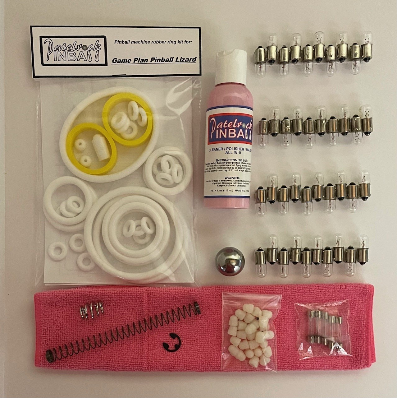 1980 Game Plan Pinball Lizard Pinball Machine Maintenance Tune Up Kit