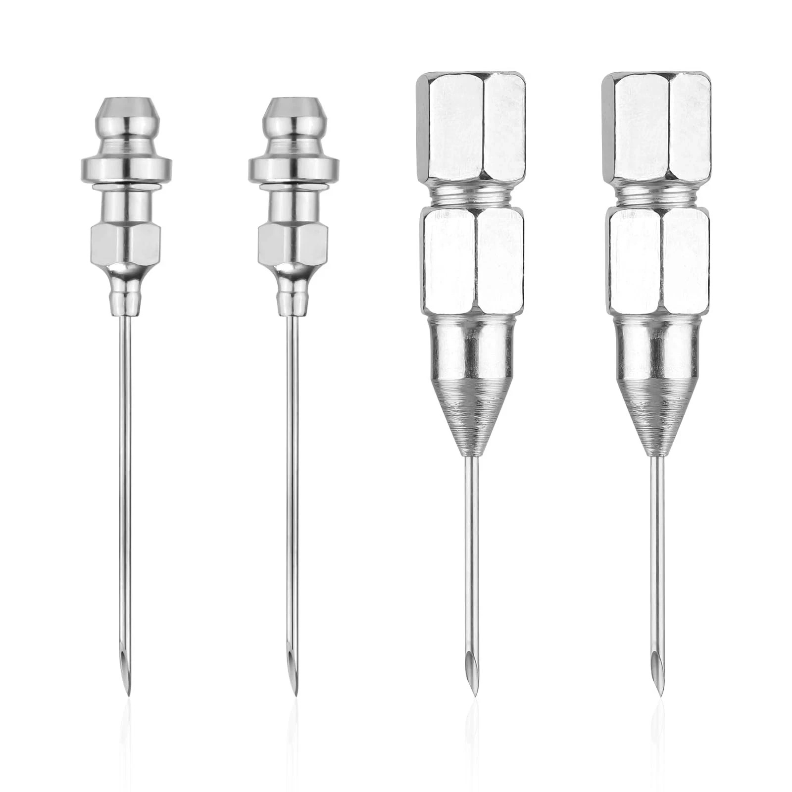 4pcs Grease Gun Needle Nozzle Set – Detachable Grease Fittings Tool
