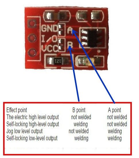 10pcs TTP223 Capacitive Touch Switch Button Self-Lock Module Sensor for Arduino
