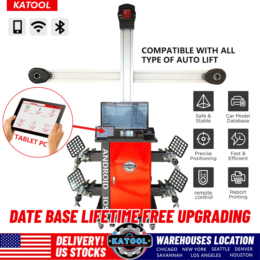 3D Wheel Alignment Machine Wheel Aligner Android System Cloud Service TV Tablet