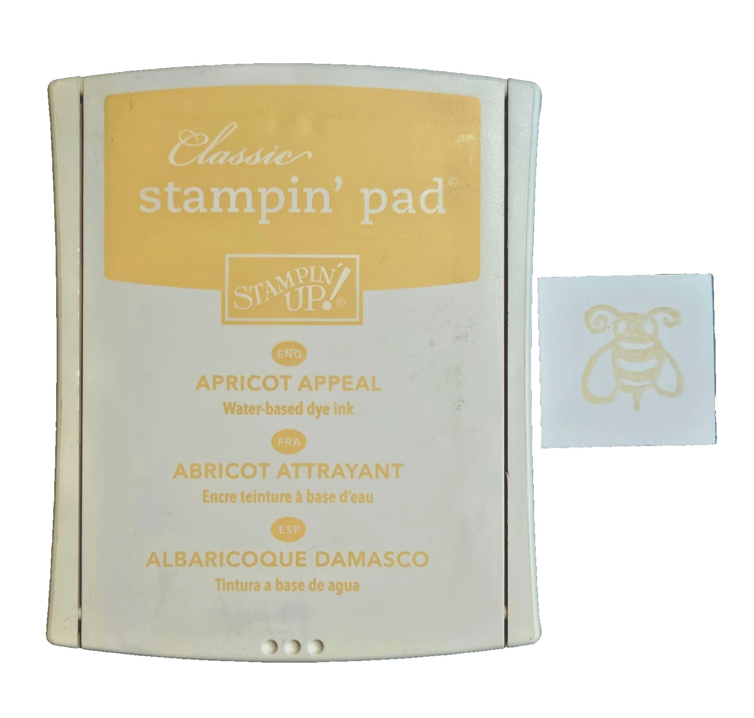 APRICOT APPEAL Stampin' Up! Classic Dye Ink Pad Pale Orange Pastel Peach gt3