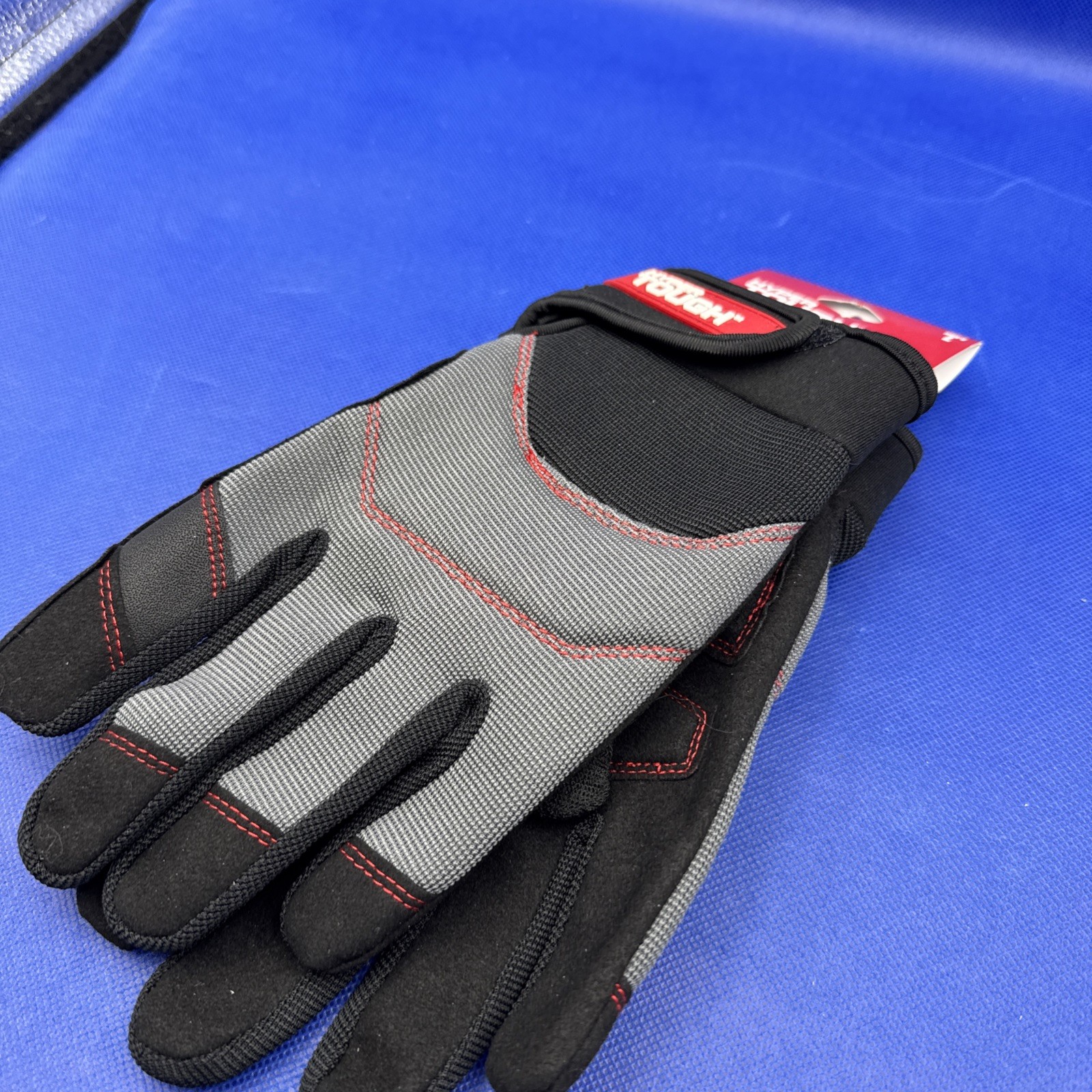 Men's Hyper Tough Vibration resistant Gloves Red/Black Size Large