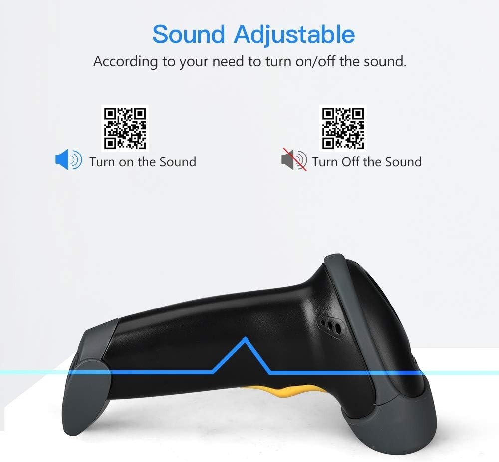 Handheld USB 2D Barcode Scanner, Wired Automatic QR Code Scanner Data Matrix ...