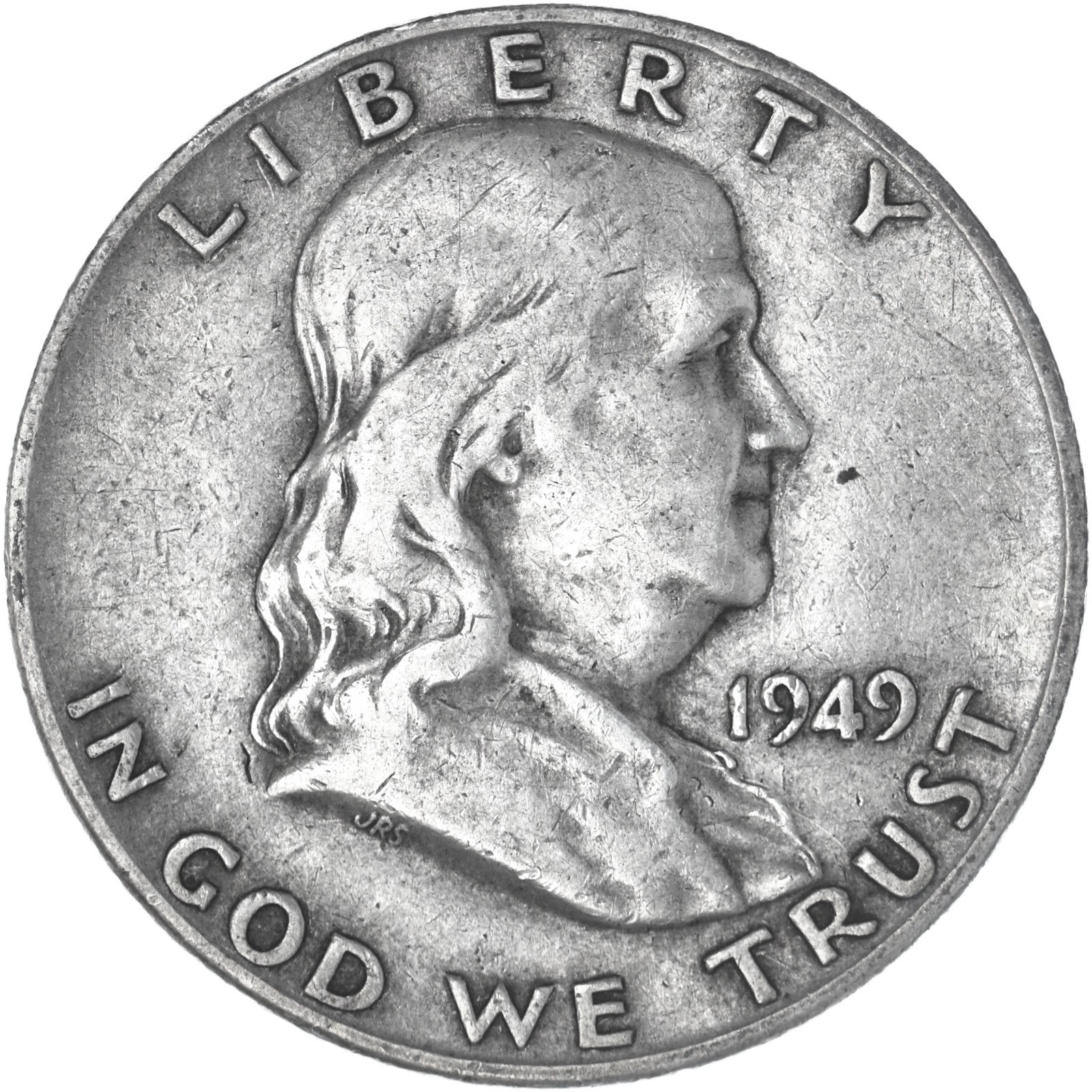 1949 D Franklin Half Dollar Fine 90% Silver