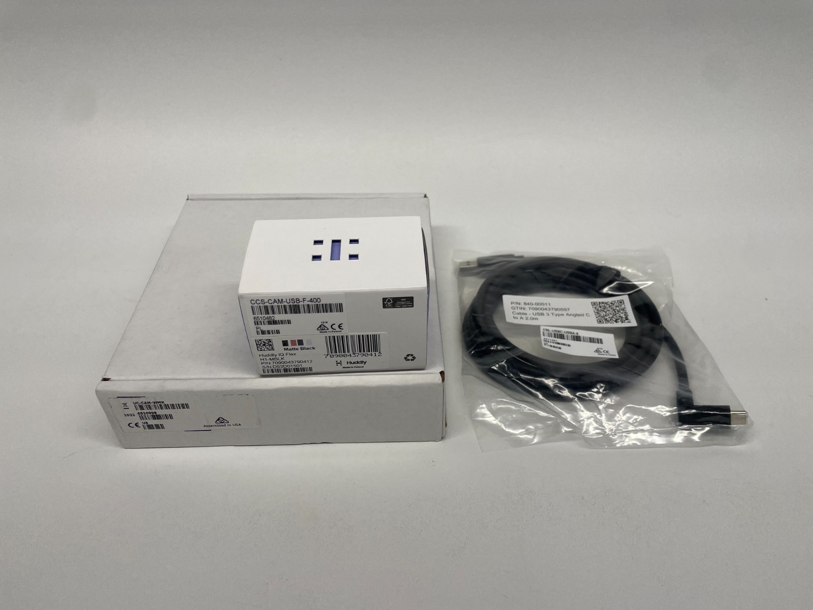 Crestron Huddly CCS-CAM-USB-F-400 6510482 IQ Conference Camera w Mount and Cable