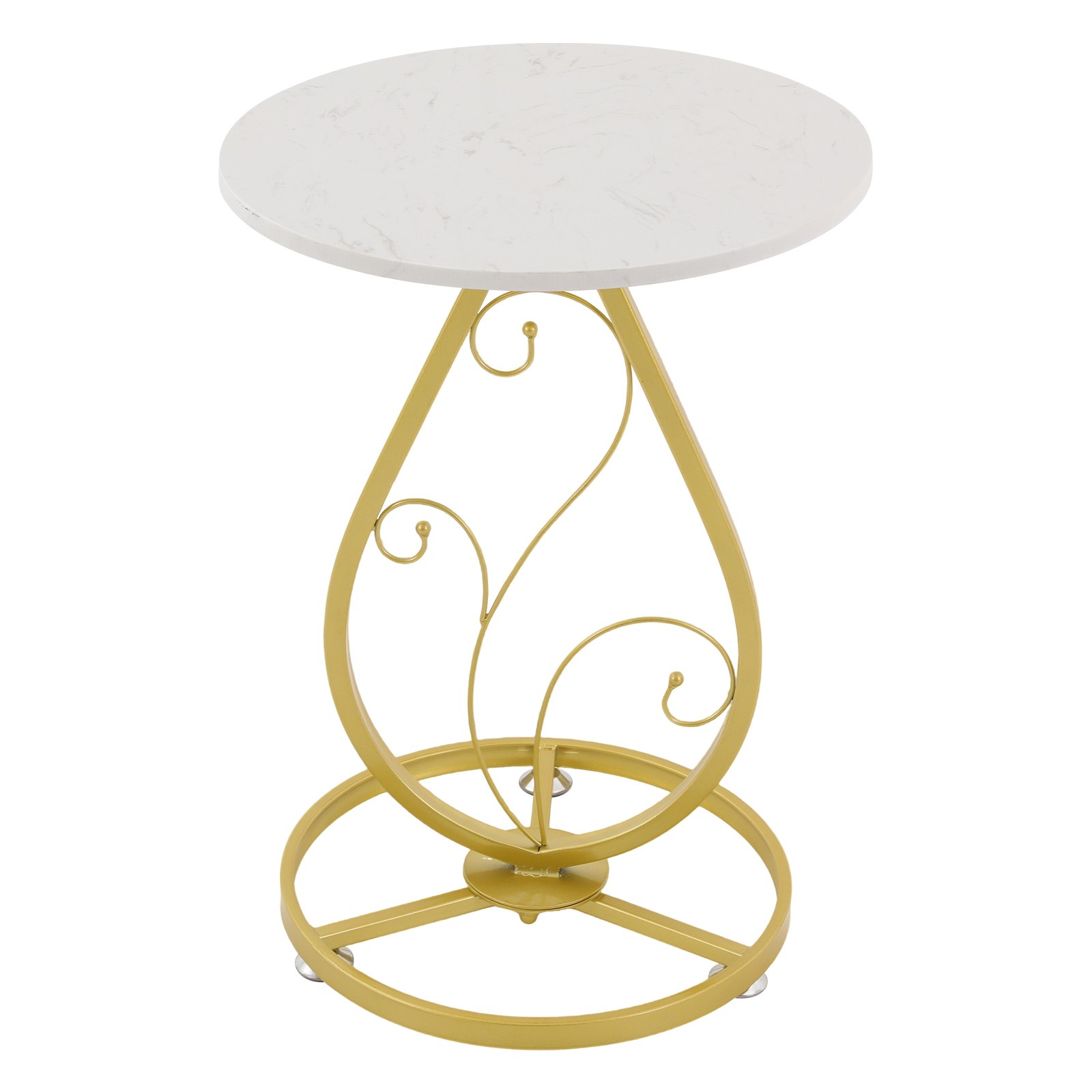 Round Side Table, Modern Decor Bedside Table, Coffee Table for Living Room