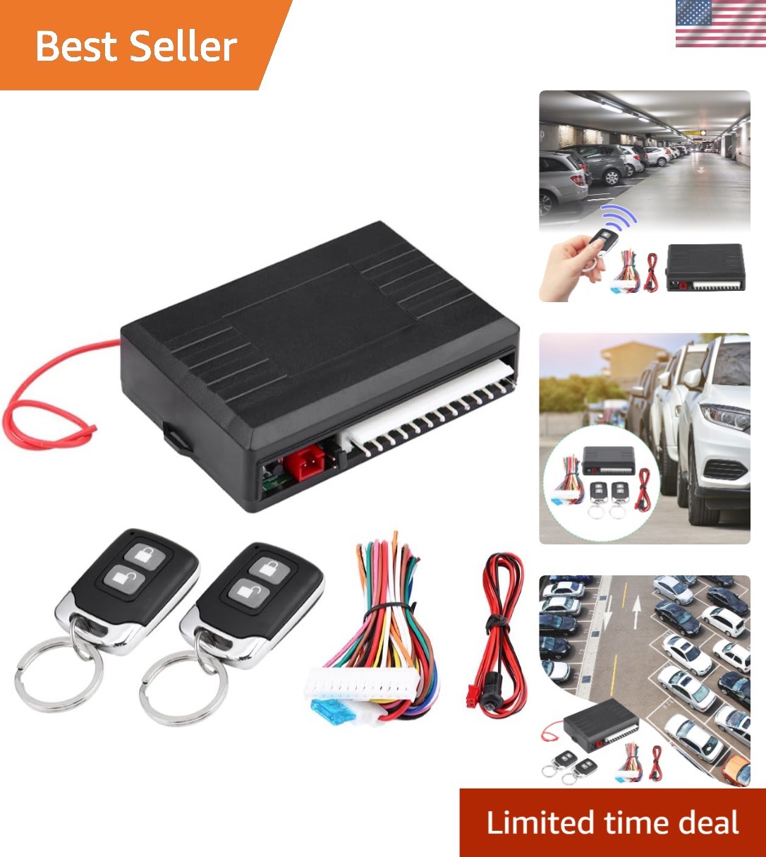 Car Keyless Entry System – Wireless Lock & Unlock with Integrated Engine Start