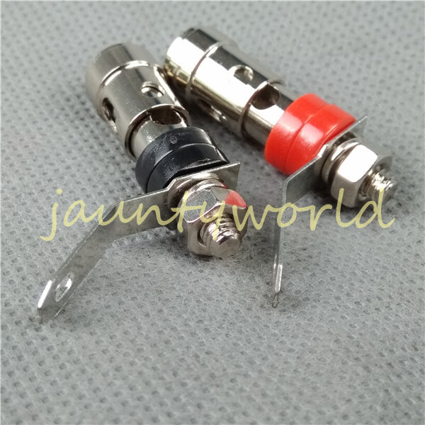 2PC Small Spring Load Speaker Banana Amp Terminal Binding Post