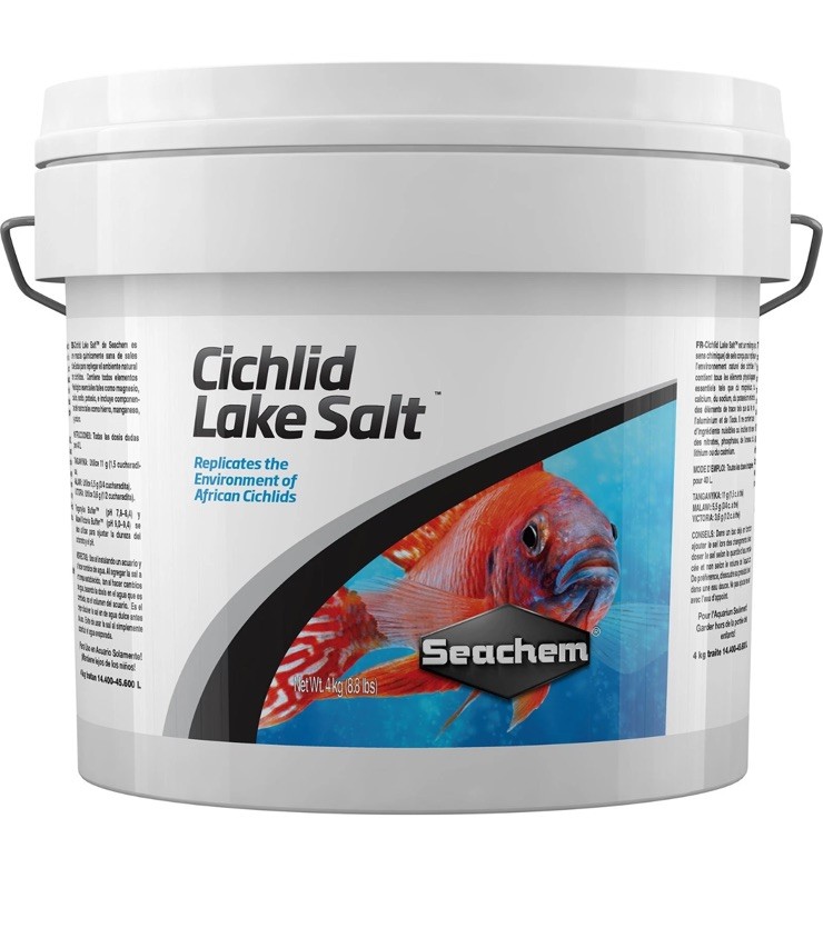 Seachem Cichlid Lake Salt 4kg / 8.8lbs - African Cichlid Aquarium Water