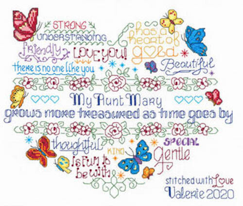 Imaginating Cross Stitch Pattern - 3273 Let's Treasure An Aunt