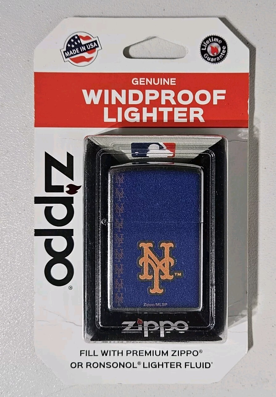 New York Mets Zippo Wind Proof Lighter ☆ New ☆