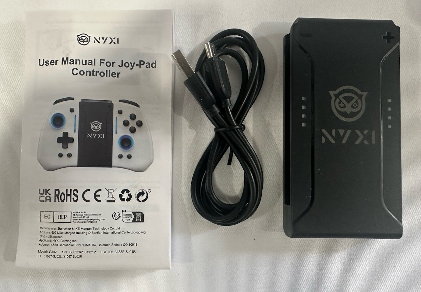 NYXI HYPERION WIRLESS NINTENDO SWITCH CONTROLLER WHITE *NEW - OPEN BOX*
