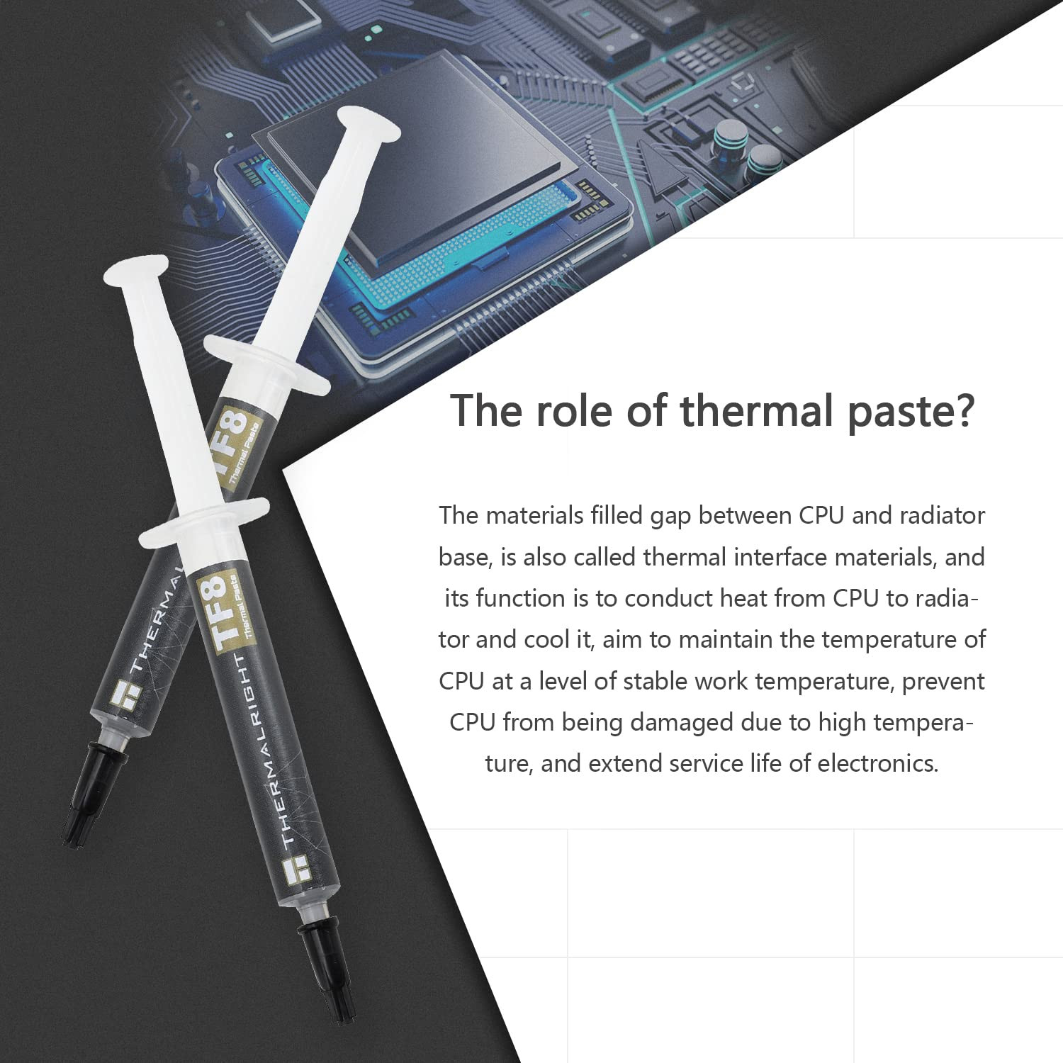 TF8 High Performance Thermal Compound Paste 2 Grams, 13.8W/Mk, High Durability,