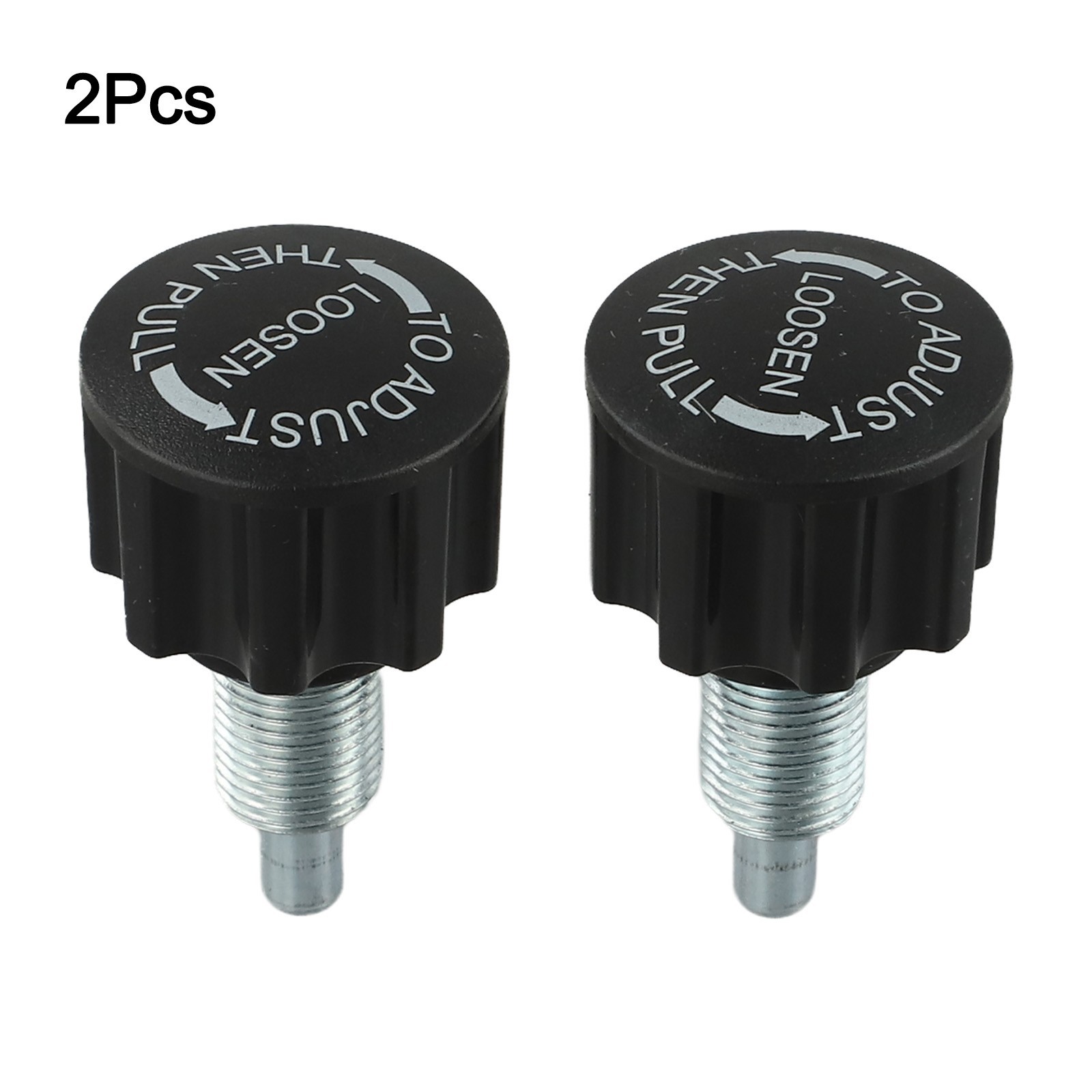 Reliable and Practical Pair of Exercise Bike Spring Knob Pull Pins Black