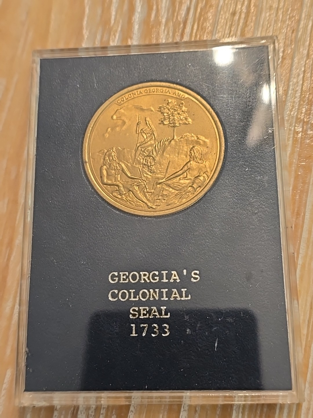 Georgia 1733 - 1983 250 years token coin medal Georgia's Colonial Seal 1733 RARE