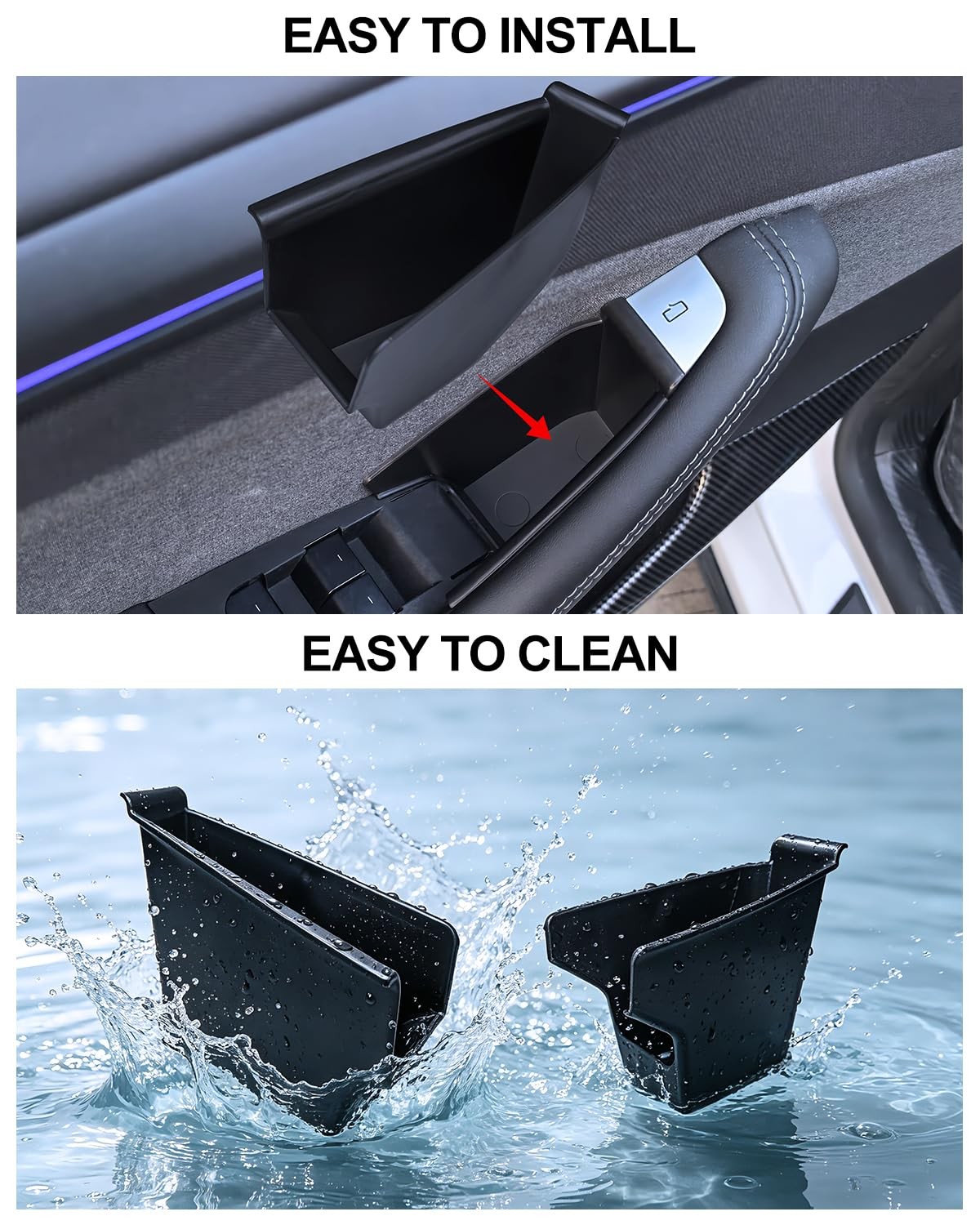 for Tesla Door Handle Storage Model Y Refreshed Juniper 2025 2026 Container M...