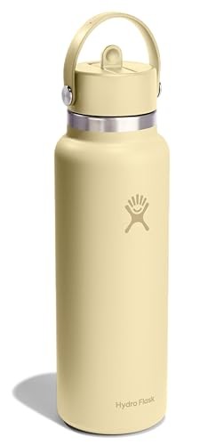 Hydro Flask 40 Oz Wide Mouth Flex Straw Cap Starlight