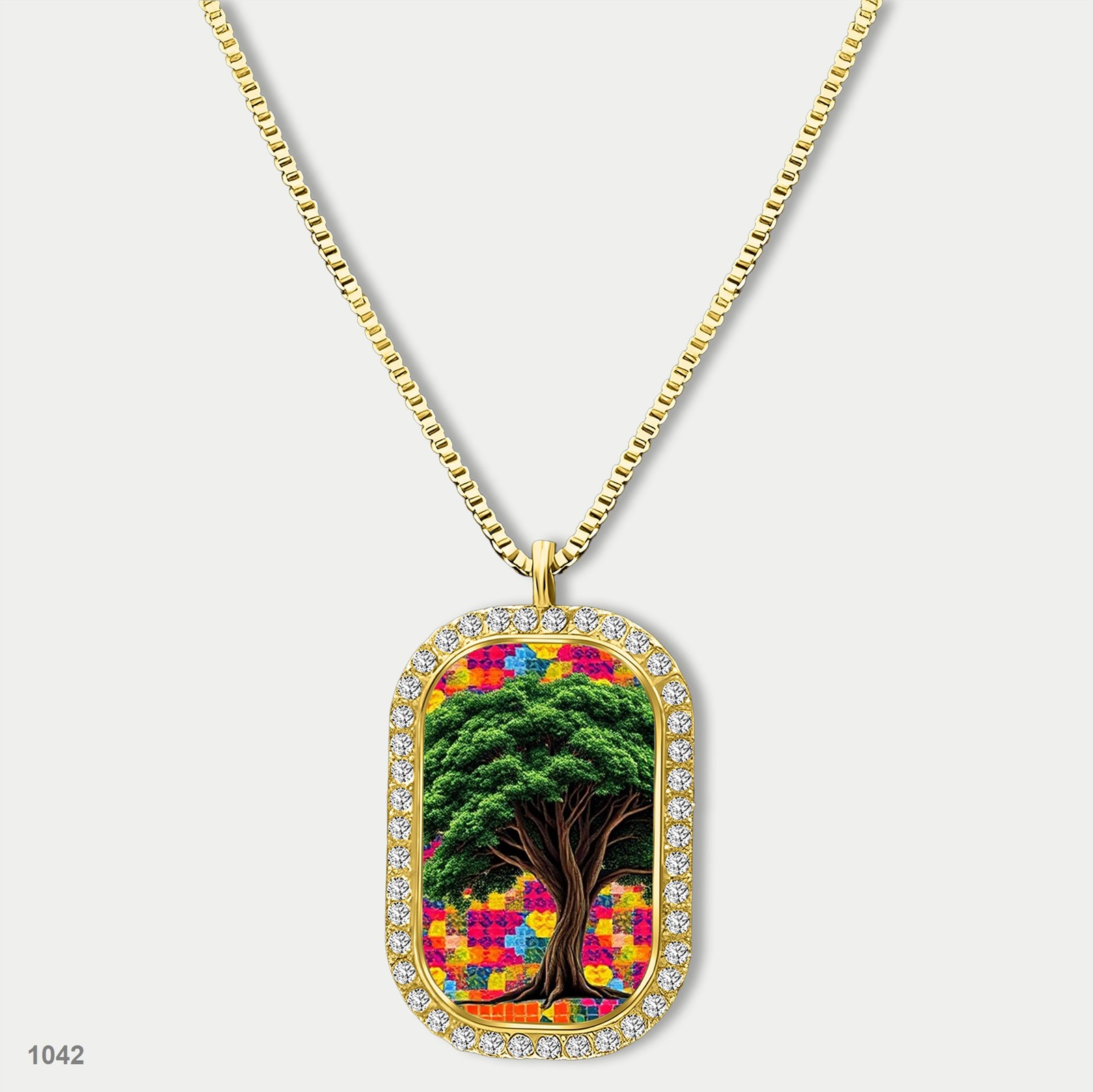 Amazing Tree Of Life Pendant Necklace Chain Picture Dog Tag Chain Gift Design Ex