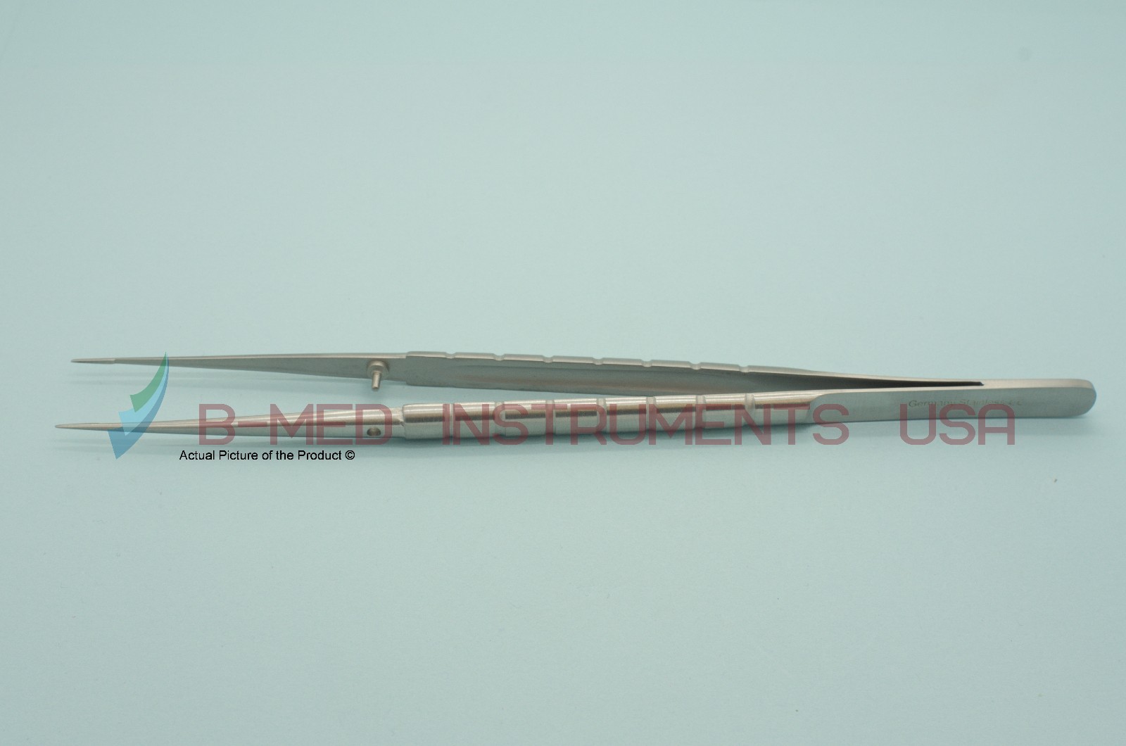 Castroviejo Micro Suture Tying Forceps 6" 0.3mm 8mm Platform German Stainless