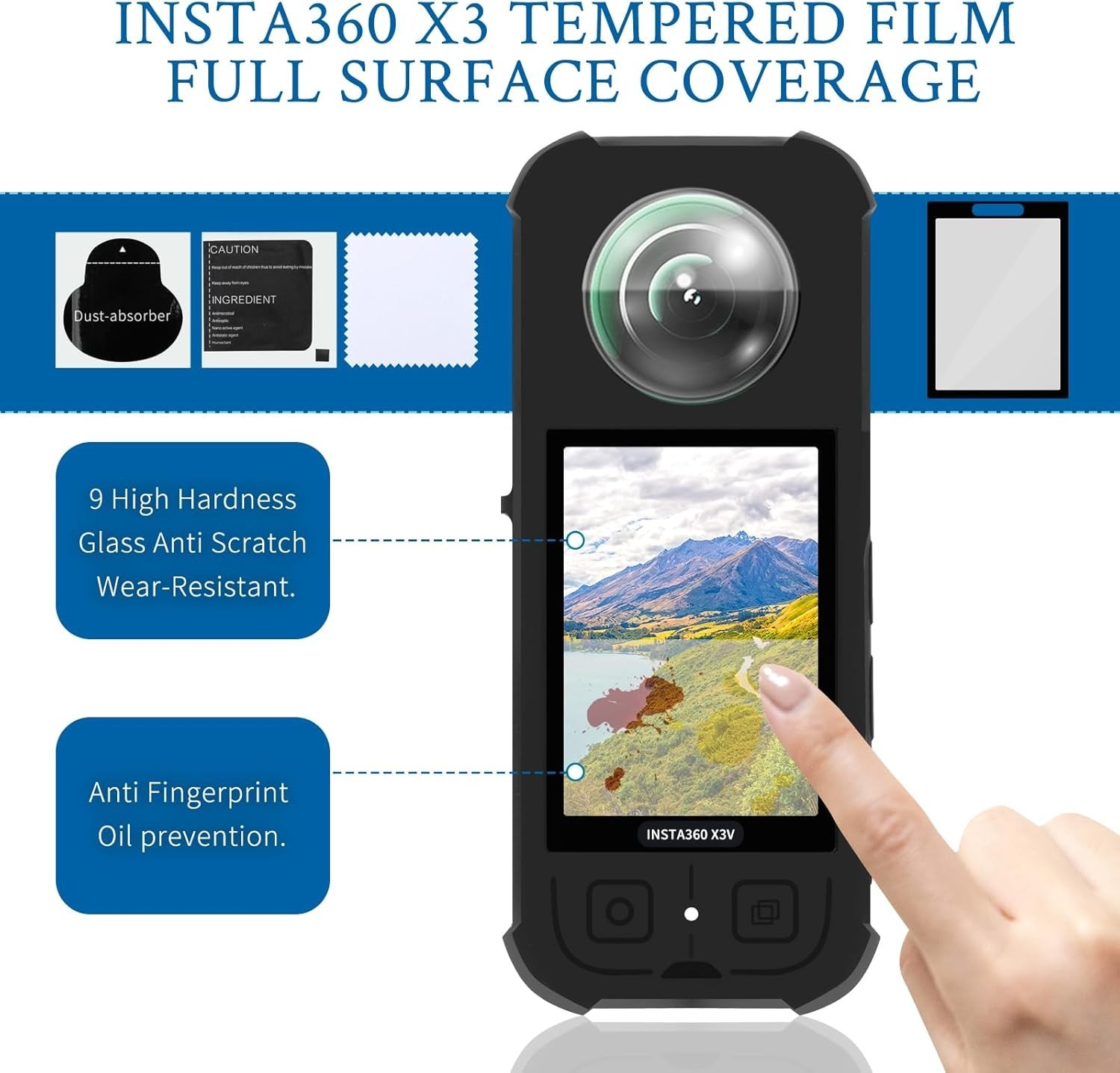 Insta360 X3 Ultimate Protection Bundle: Silicone Case, Screen Protectors & More